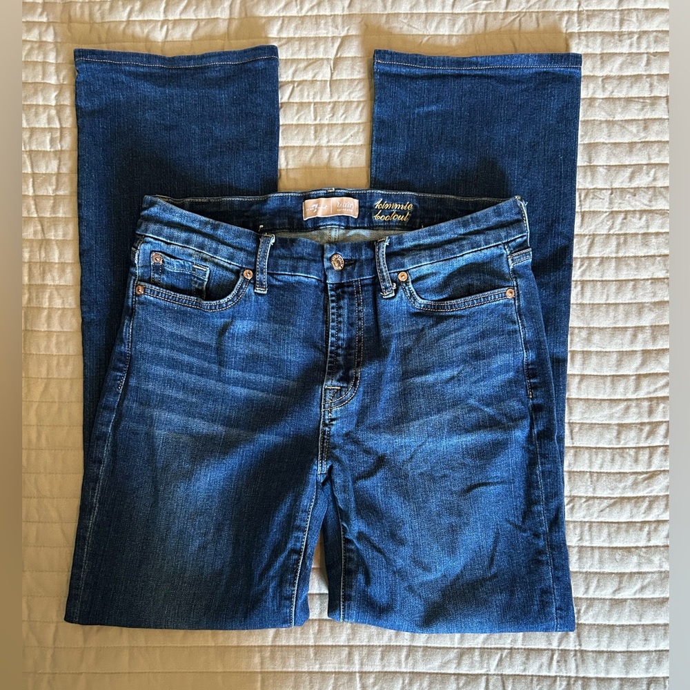 7 For All Mankind Kimmie Bootcut Dark Blue Jeans